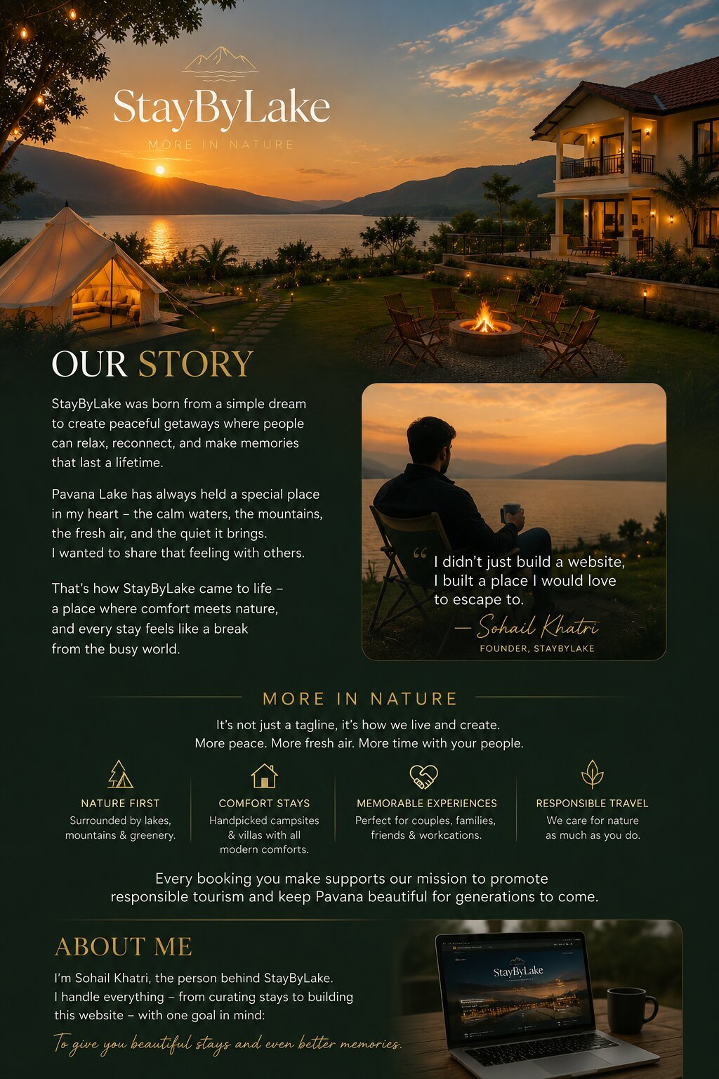 StayByLake Story